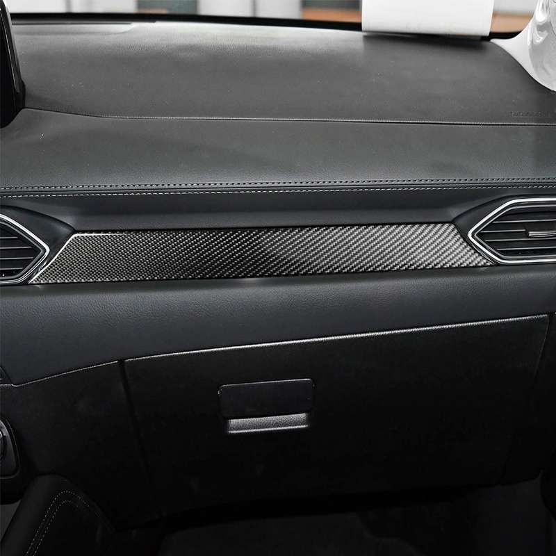Car Carbon Fiber Dashboard Decorative Sticker for Mazda CX-5 2017-2018, Left and Right Drive Univers