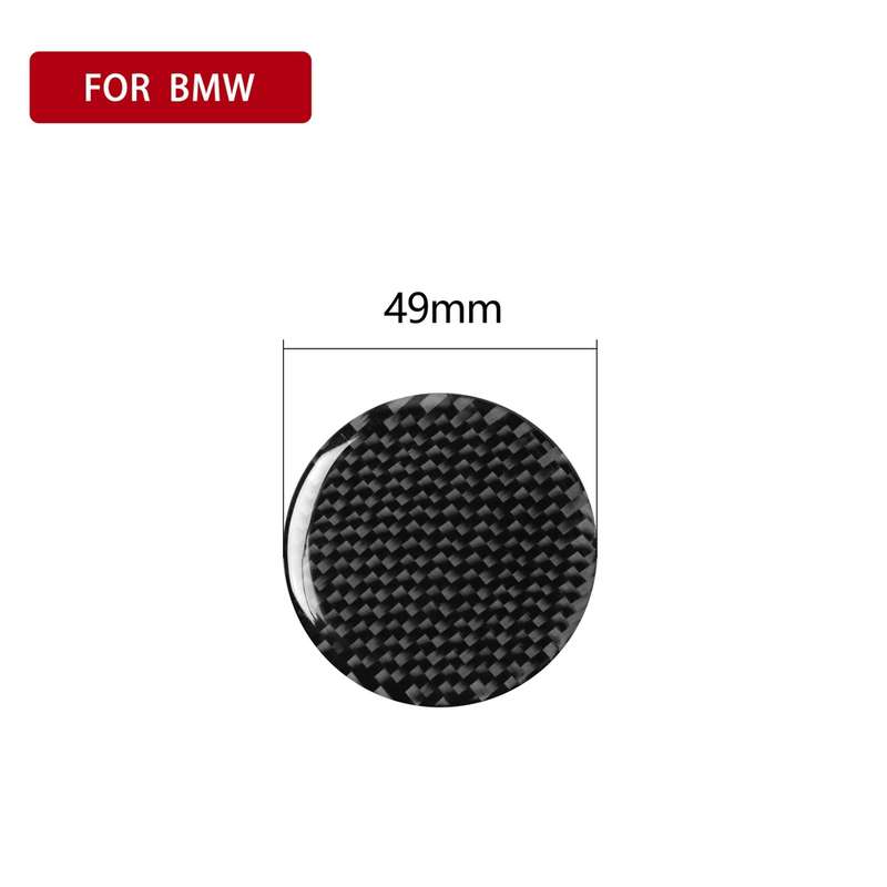 Car Carbon Fiber Multimedia Knob Decorative Sticker for BMW 3 Series G20/G28/325Li/330d/335 2019-202