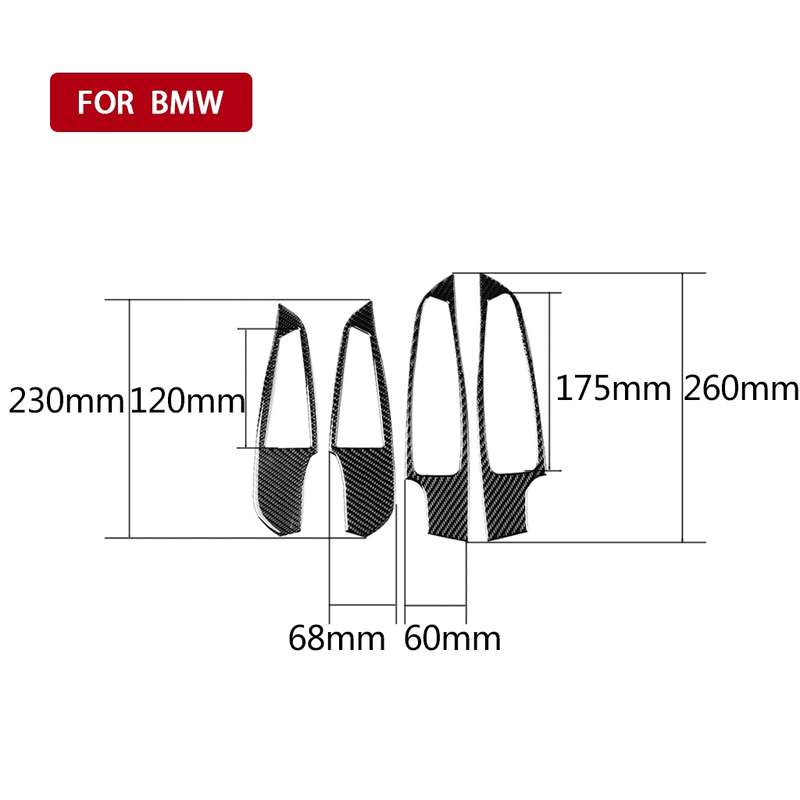 4 in 1 Car Carbon Fiber Window Glass Lift Decorative Sticker for BMW 3 Series G20/G28/325Li/330d/335