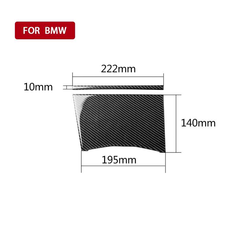 2 in 1 Car Carbon Fiber Water Cup Cover Decorative Sticker for BMW 3 Series G20/G28/325Li/330d/335 2