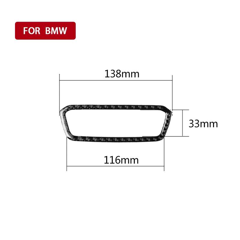 Car Carbon Fiber Headlight Adjustment Frame Decorative Sticker for BMW 3 Series G20/G28/325Li/330d/3
