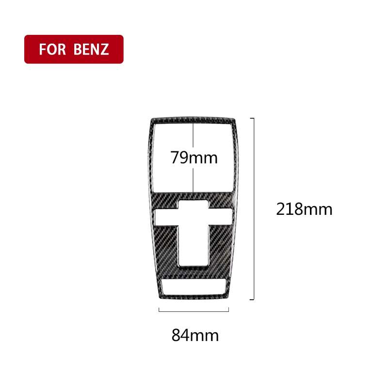 Car Carbon Fiber Solid Color Reading Light Decorative Sticker for Mercedes-Benz C Clase W204 2007-20