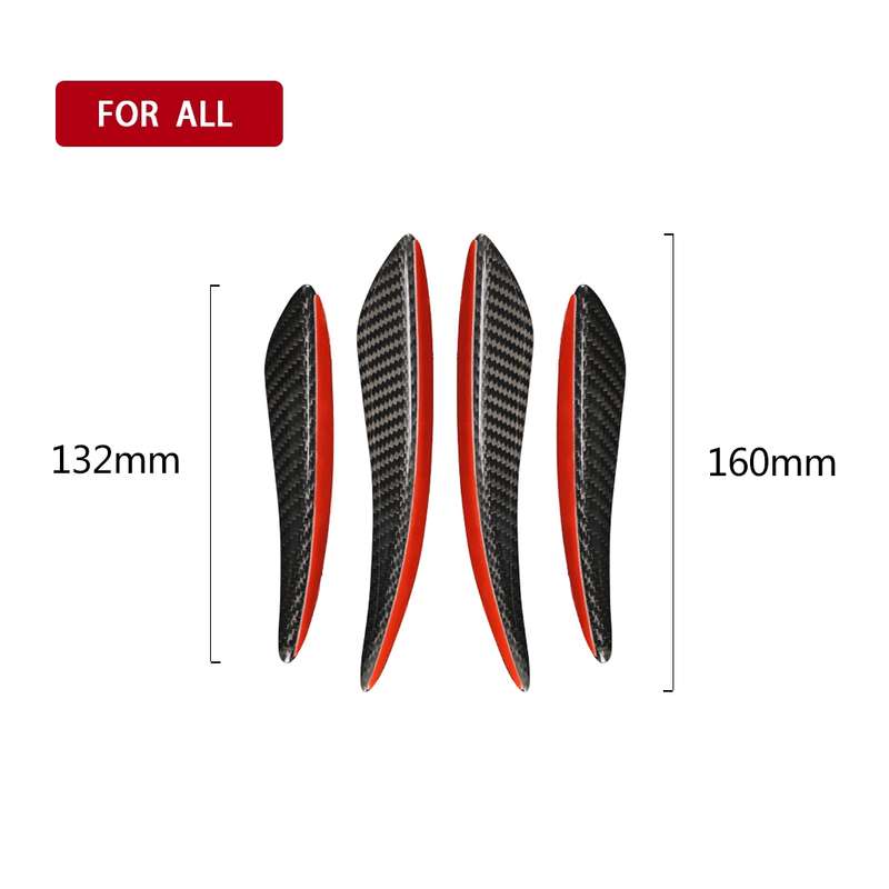 Universal Car Carbon Fiber Wind Knife Decorative Sticker, Left and Right Drive Universal