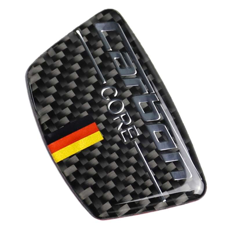Car Carbon Fiber German Color Doorpost Decorative Sticker for Mercedes-Benz, Left and Right Drive Un