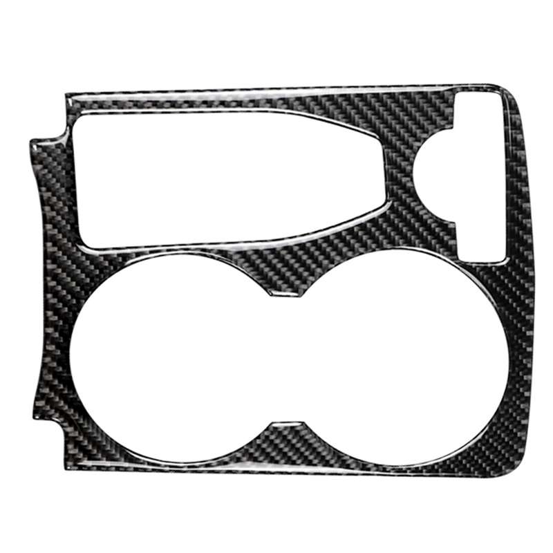 Car Carbon Fiber Solid Color Handrail Water Cup Holder Decorative Sticker for Mercedes-Benz GLK 2008