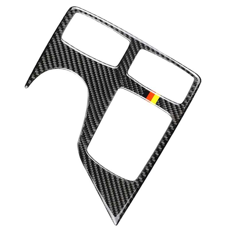 Car Carbon Fiber German Color Central Control Armrest Box Multimedia Panel A Decorative Sticker for