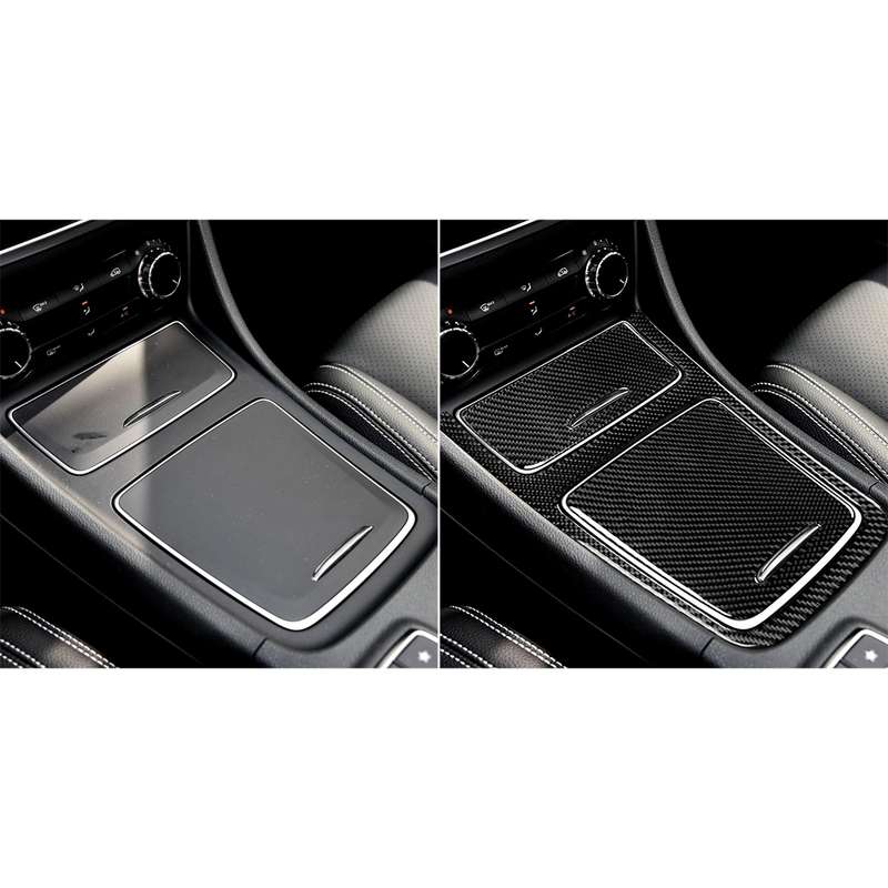Car Carbon Fiber Solid Color Central Control Panel Decorative Sticker for Mercedes-Benz A Class 2013