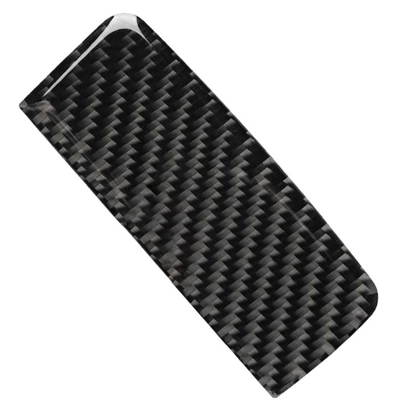 Car Carbon Fiber Solid Color Front Passenger Seat Side Storage Box Handle Decorative Sticker for Mer
