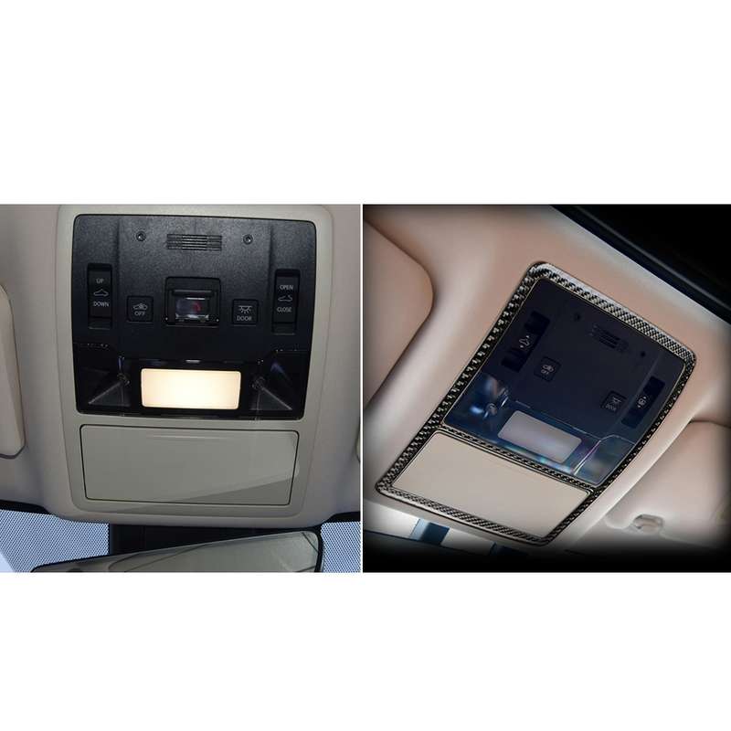 Car Carbon Fiber Front Reading Light Decorative Sticker for Lexus RX300 / 270 / 200T / 450h 2016-201