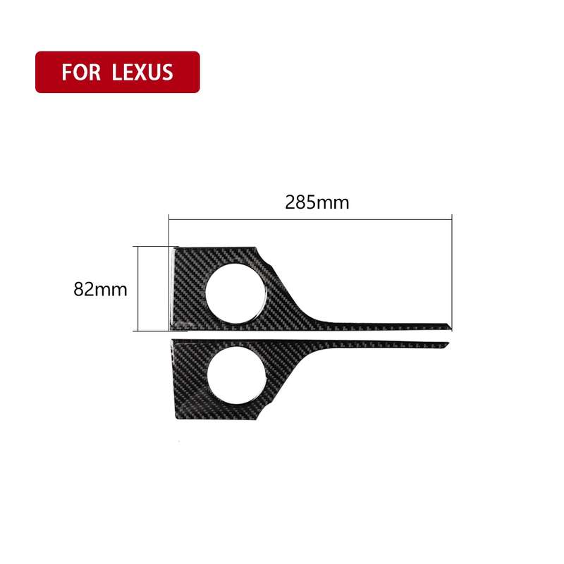 Car Carbon Fiber Rear Door Handle Decorative Sticker for Lexus RX300 / 270 / 200T / 450h 2016-2019,