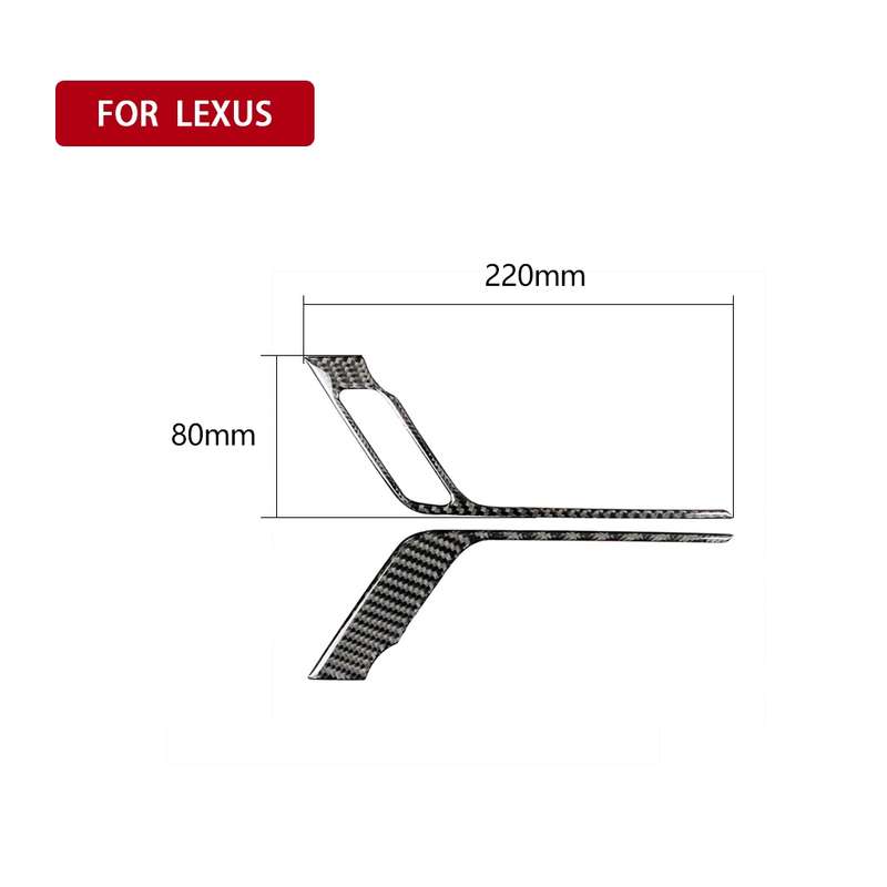 Car Carbon Fiber Front Door Handle A Decorative Sticker for Lexus RX300 / 270 / 200T / 450h 2016-201