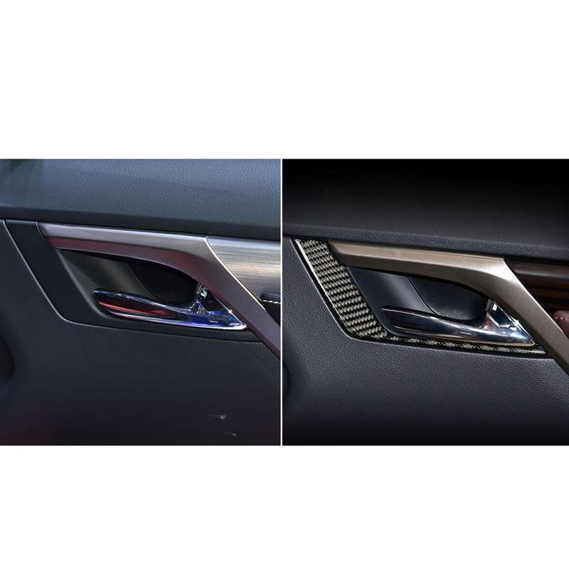 Car Carbon Fiber Front Door Handle A Decorative Sticker for Lexus RX300 / 270 / 200T / 450h 2016-201