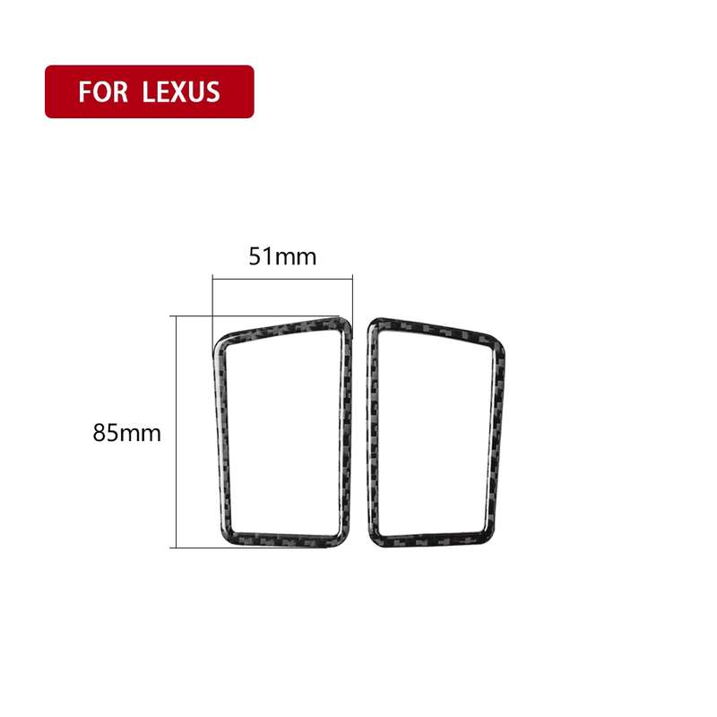 Car Carbon Fiber Dashboard Air Outlet Decorative Sticker for Lexus NX200 / 200t / 300h 2014-2021, Le