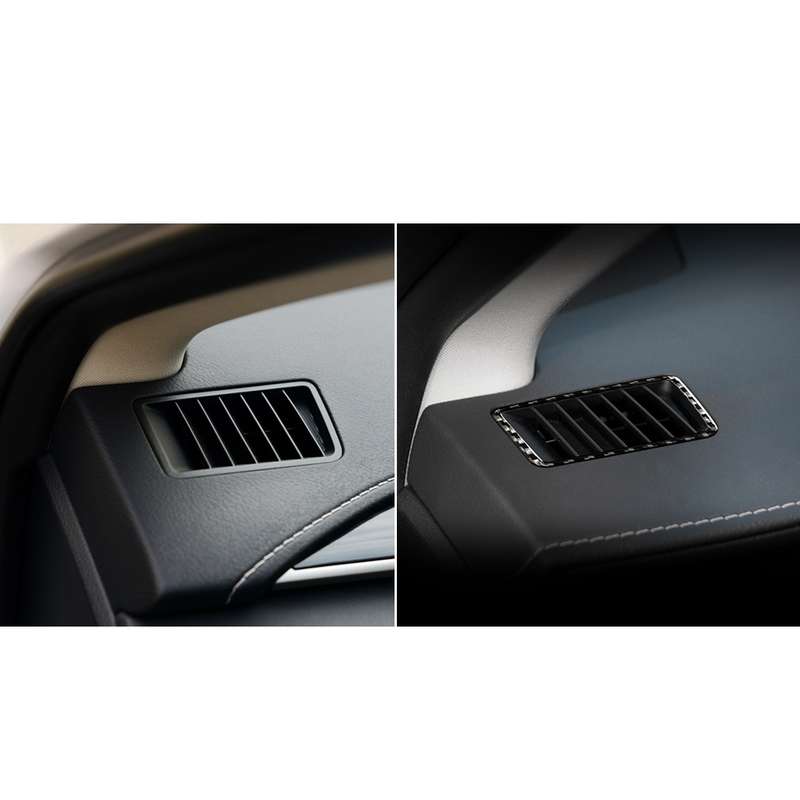 Car Carbon Fiber Dashboard Air Outlet Decorative Sticker for Lexus NX200 / 200t / 300h 2014-2021, Le