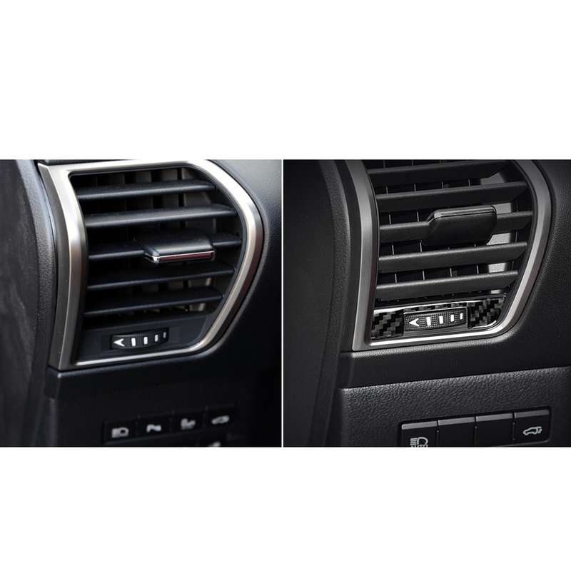 Car Carbon Fiber Left and Right Air Outlet Decorative Sticker for Lexus NX200 / 200t / 300h 2014-202