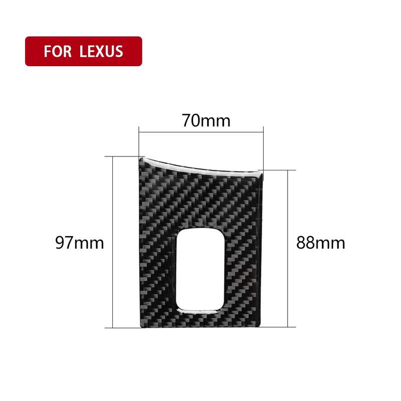 Car Carbon Fiber Armrest Box Decorative Sticker for Lexus NX200 / 200t / 300h 2014-2021, Right Drive
