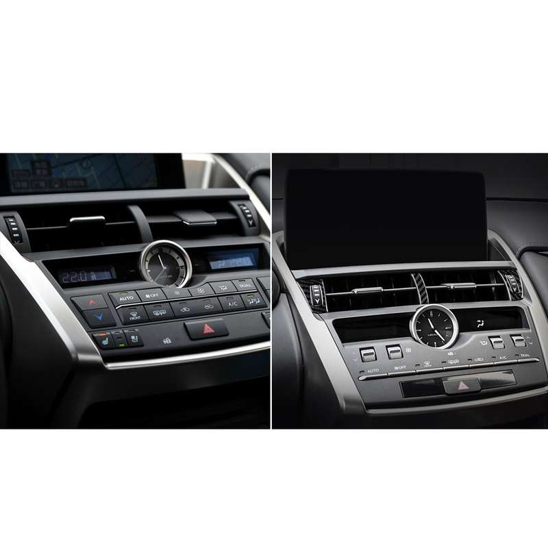 3 in 1 Car Carbon Fiber Air Outlet Decorative Sticker for Lexus NX200 / 200t / 300h 2014-2021, Left