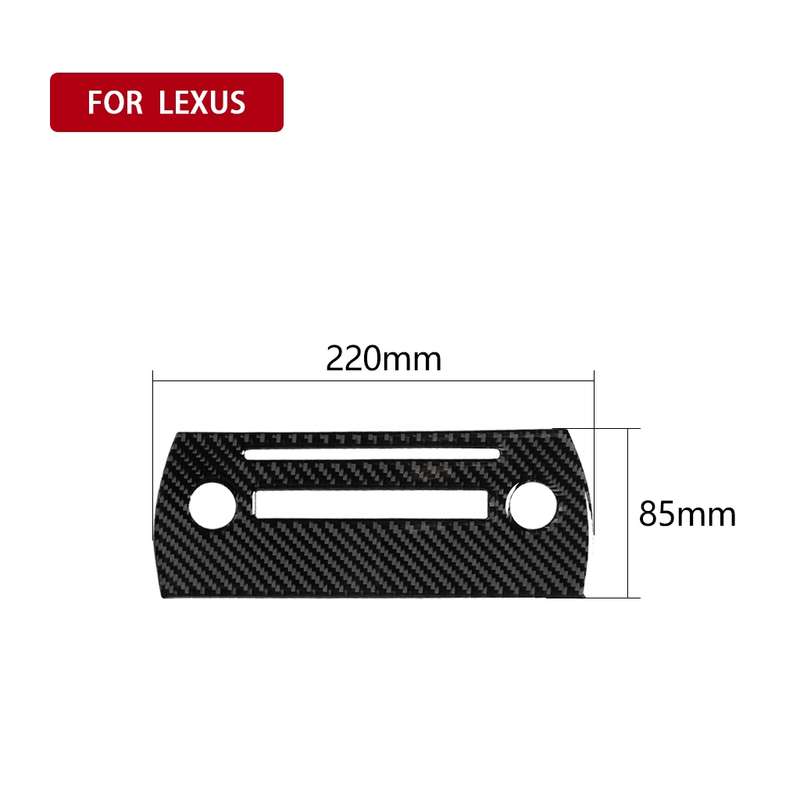 Car Carbon Fiber CD Panel Decorative Sticker for Lexus NX200 / 200t / 300h 2014-2021, Left and Right