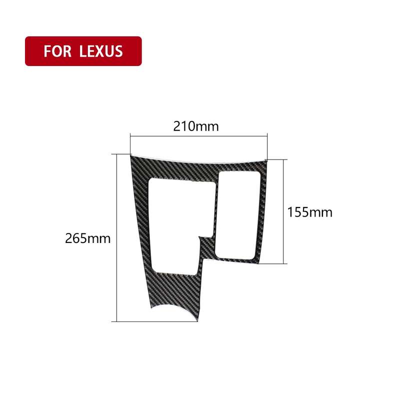 Car Carbon Fiber Gearshift Panel B Decorative Sticker for Lexus NX200 / 200t / 300h 2014-2021, Right