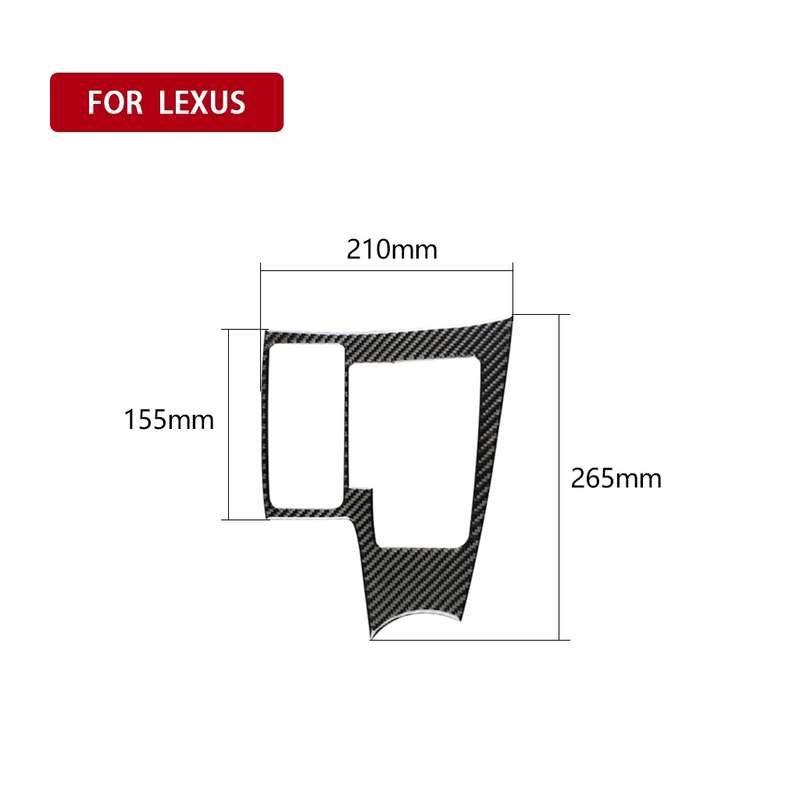 Car Carbon Fiber Gearshift Panel A Decorative Sticker for Lexus NX200 / 200t / 300h 2014-2021, Left