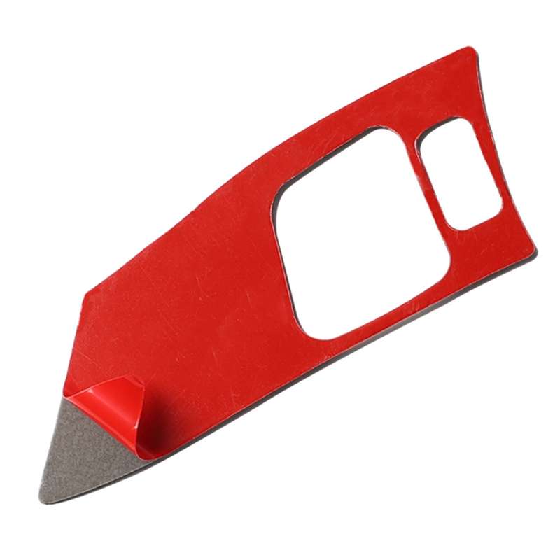 Car Carbon Fiber Steering Wheel Button B Decorative Sticker for Lexus IS250 300 350C 2006-2012, Left
