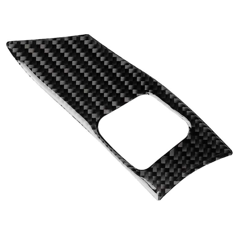 Car Carbon Fiber Steering Wheel Button A Decorative Sticker for Lexus IS250 300 350C 2006-2012, Left