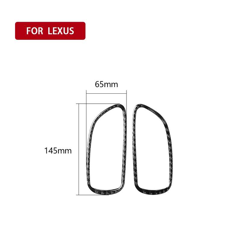 Car Carbon Fiber Front Door Handle Decorative Sticker for Lexus IS250 300 350C 2006-2012, Left and R