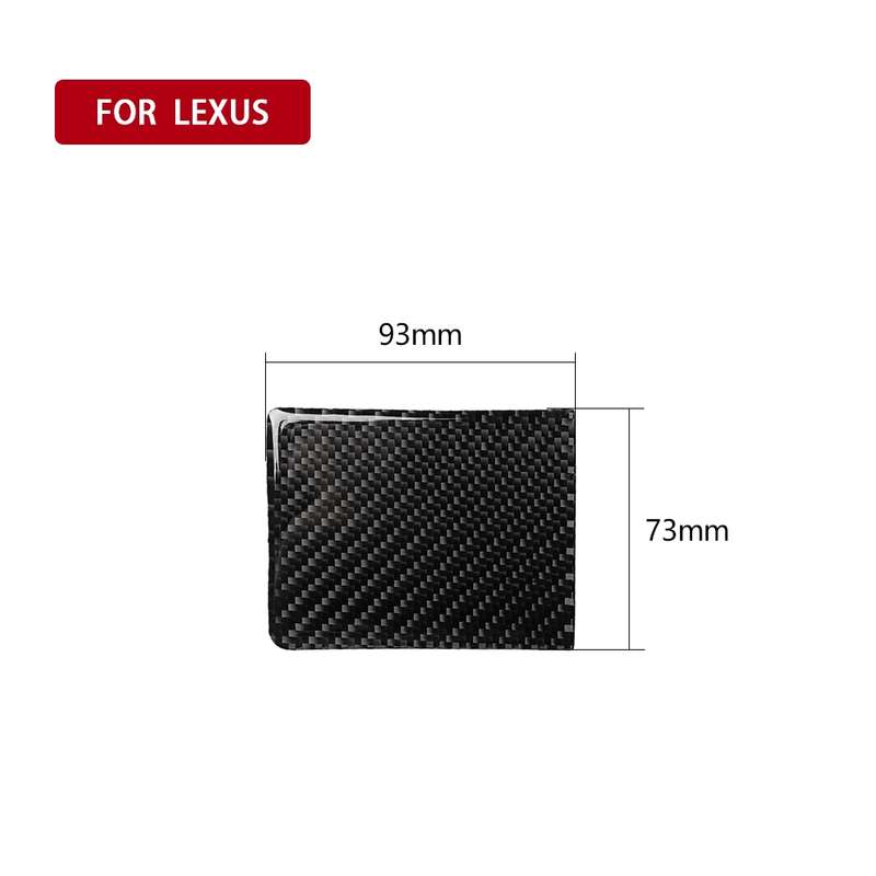Car Carbon Fiber Water Cup Holder Panel Decorative Sticker for Lexus IS250 300 350C 2006-2012, Left