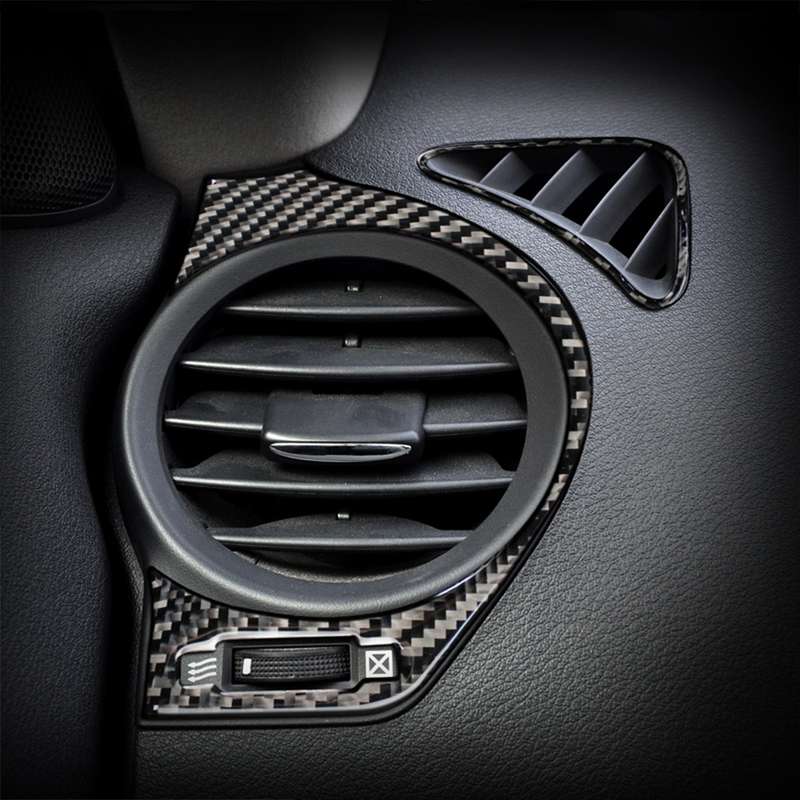 Car Carbon Fiber Big Left and Right Air Outlet Decorative Sticker for Lexus IS250 300 350C 2006-2012