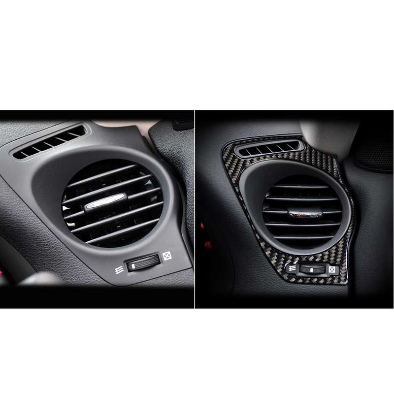 Car Carbon Fiber Big Left and Right Air Outlet Decorative Sticker for Lexus IS250 300 350C 2006-2012