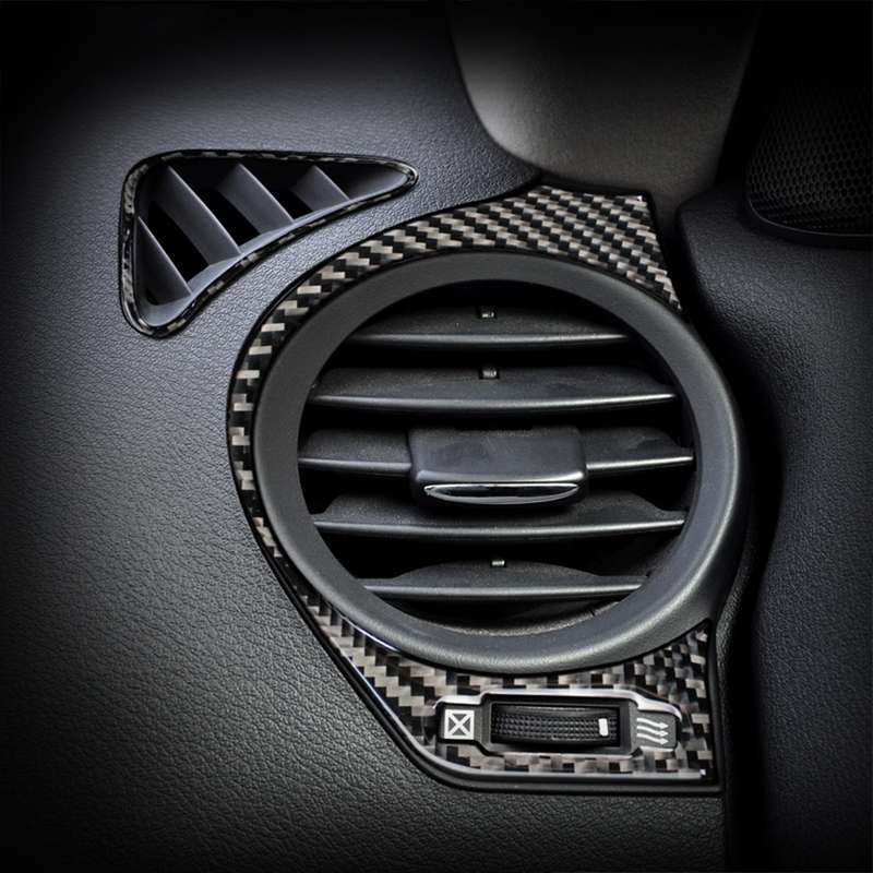 Car Carbon Fiber Big Left and Right Air Outlet Decorative Sticker for Lexus IS250 300 350C 2006-2012