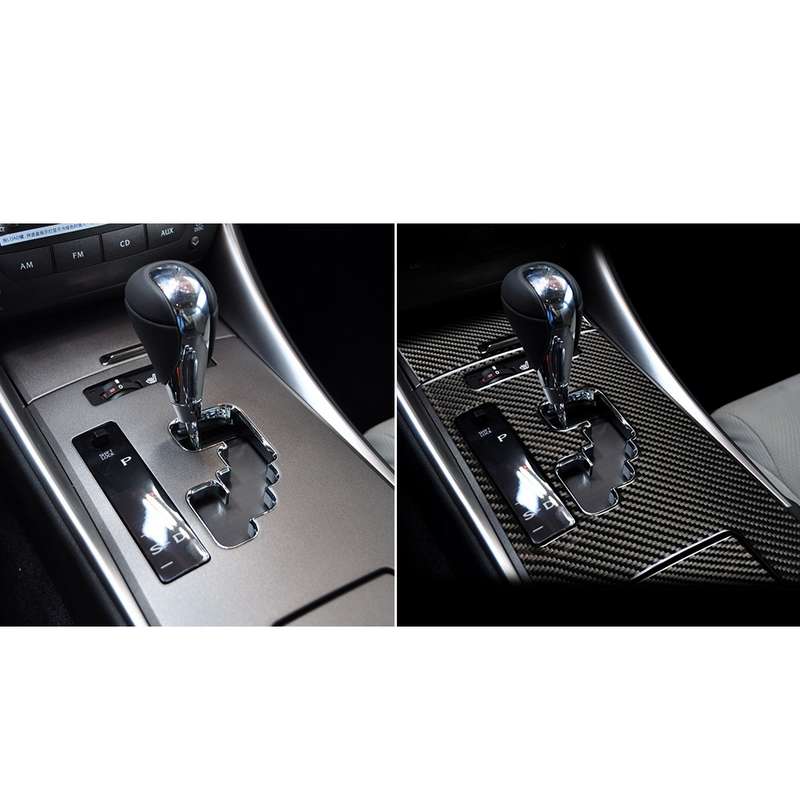 Car Carbon Fiber Gears A Decorative Sticker for Lexus IS250 300 350C 2006-2012, Left Drive