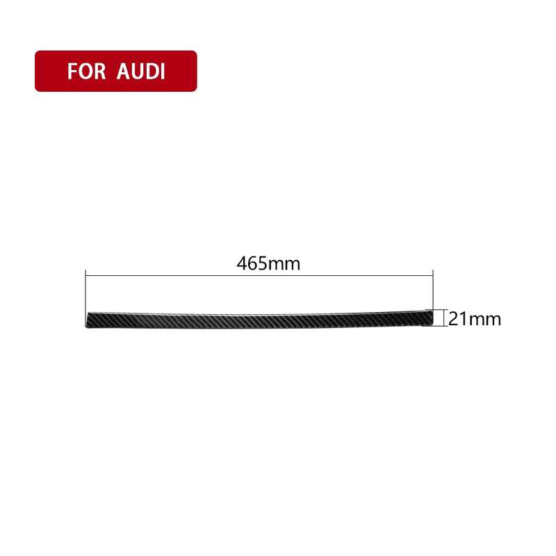 Car Carbon Fiber Passenger Seat Decorative Strip for Audi A6 S6 C7 A7 S7 4G8 2012-2018, Left and Rig