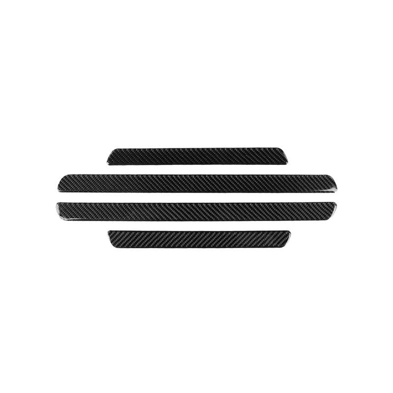 Car Carbon Fiber Threshold Decorative Sticker for Audi A6 S6 C7 A7 S7 4G8 2012-2018, Left and Right