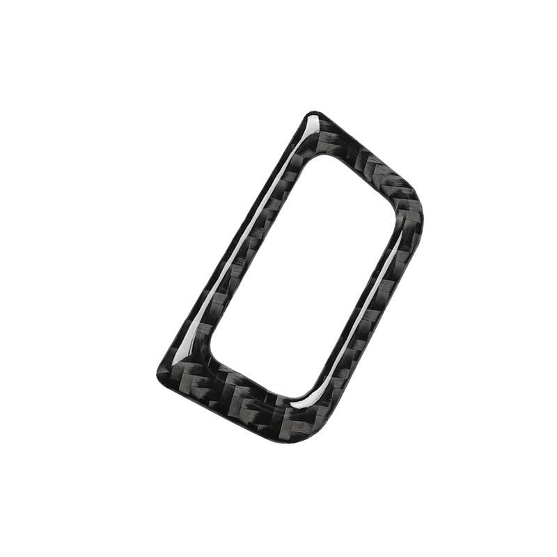 Car Carbon Fiber Trunk Switch Decorative Sticker for Audi A6 S6 C7 A7 S7 4G8 2012-2018, Right Drive