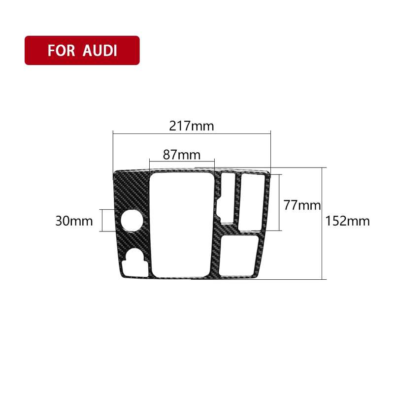 Car Carbon Fiber One-button Start Panel Decorative Sticker for Audi A6 S6 C7 A7 S7 4G8 2012-2018, Ri