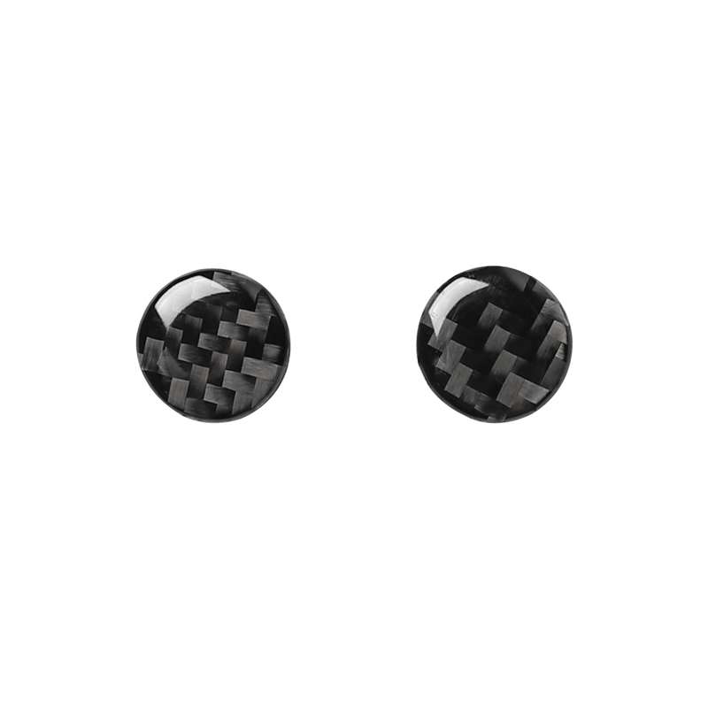 Car Carbon Fiber Air Conditioning Button Decorative Sticker for Audi A6 S6 C7 A7 S7 4G8 2012-2018, L