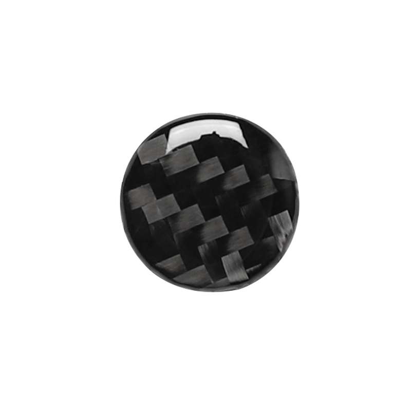 Car Carbon Fiber Air Conditioning Button Decorative Sticker for Audi A6 S6 C7 A7 S7 4G8 2012-2018, L