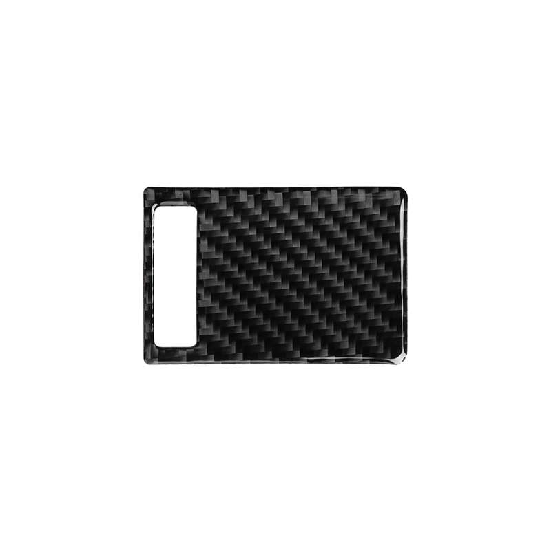 Car Carbon Fiber Air Outlet Adjustment Panel Decorative Sticker for Audi A6 2005-2011, Left Drive