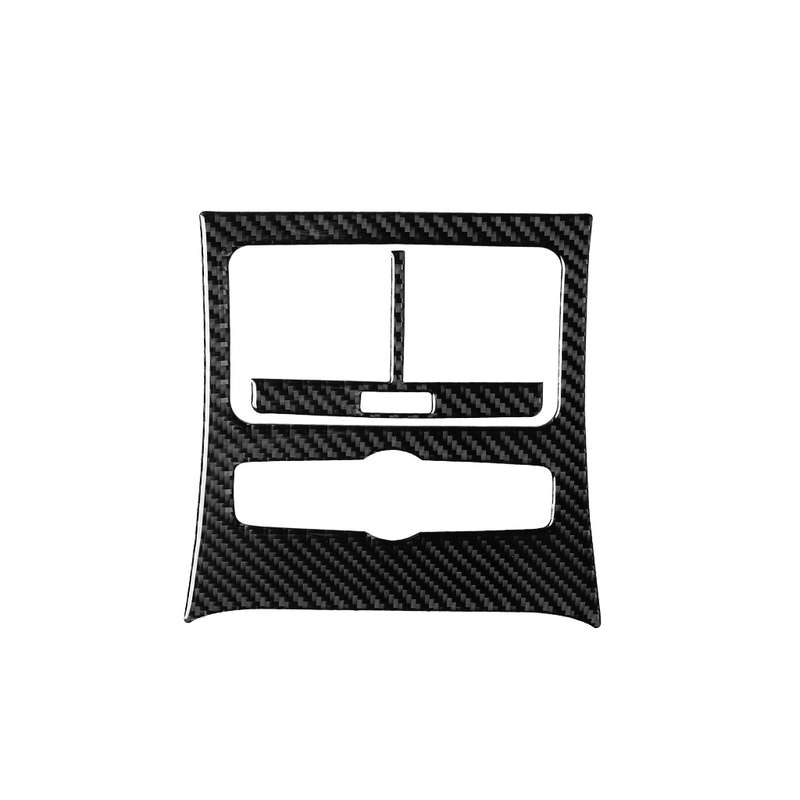 Car Carbon Fiber Rear Seat Air Outlet Panel Decorative Sticker for Audi A6 2005-2011, Left and Right