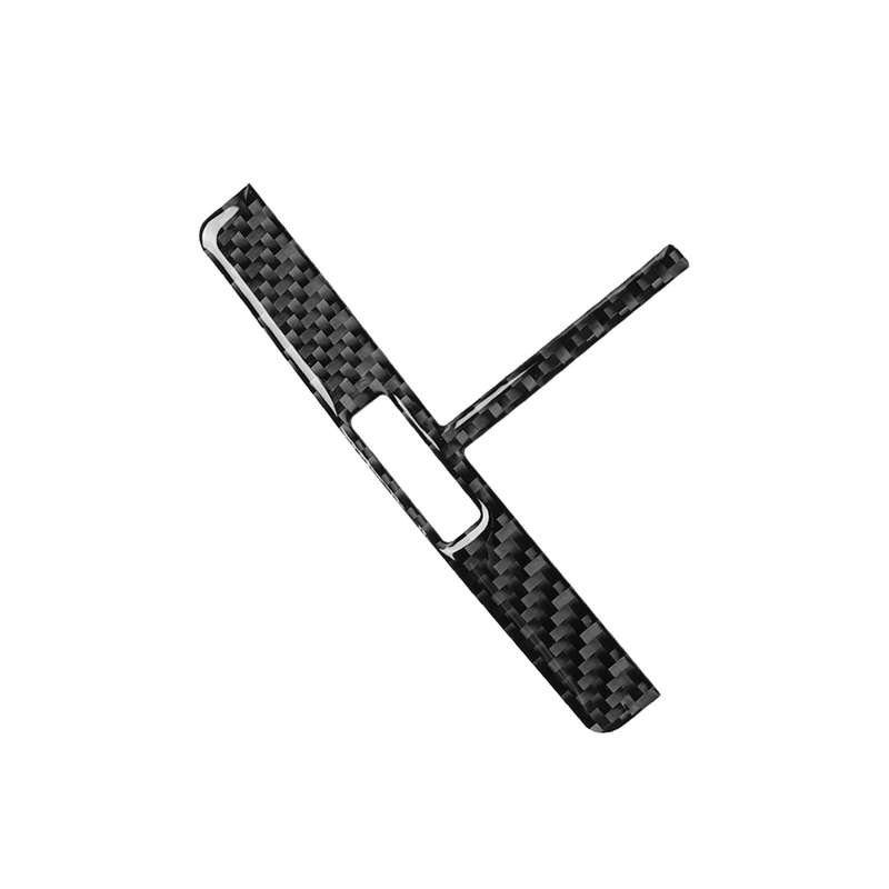 Car Carbon Fiber Rear Seat Air Outlet Panel Decorative Sticker for Audi A6 2005-2011, Left and Right