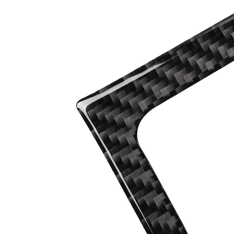 Car Carbon Fiber Rear Seat Air Outlet Panel Decorative Sticker for Audi A6 2005-2011, Left and Right