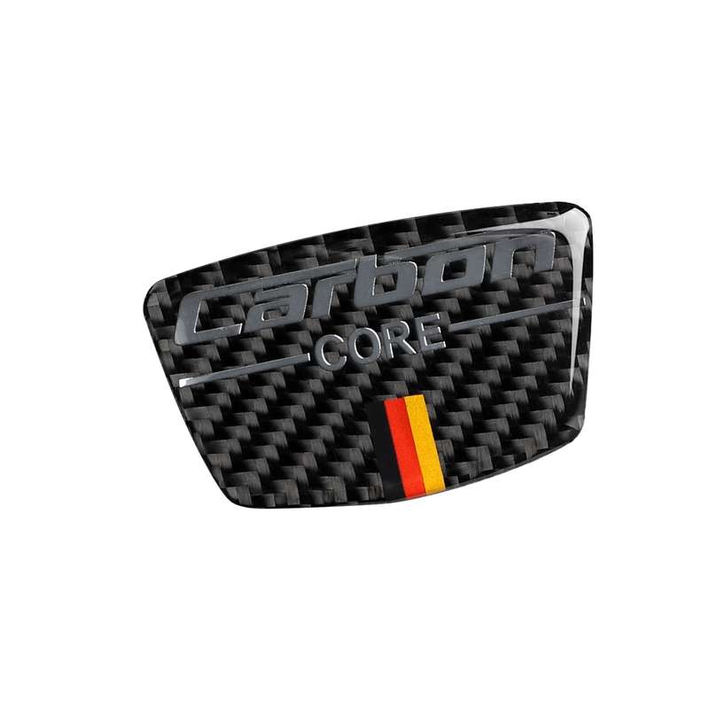 Car Carbon Fiber German Flag Color Goalpost Decorative Sticker for Audi A6 2005-2011, Left and Right