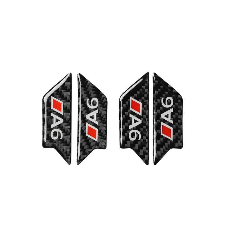 Car Carbon Fiber Door Bowl Anti-scratch Sticker for Audi A6 2005-2011, Left and Right Drive Universa