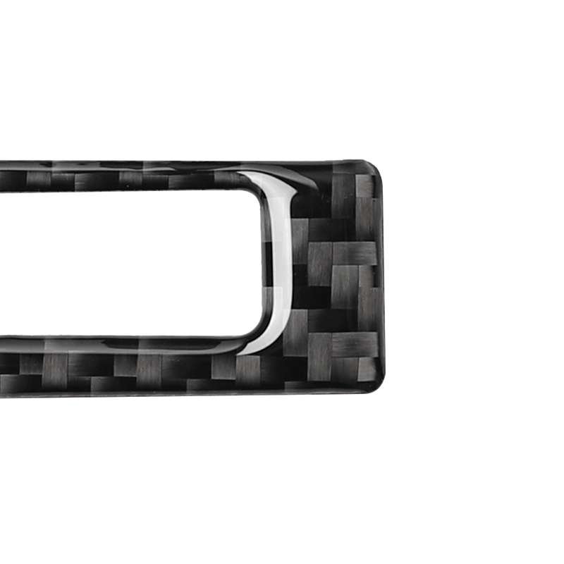 Car Carbon Fiber Solid Color Air Conditioning CD Panel Decorative Sticker for Audi A6 2005-2011, Lef