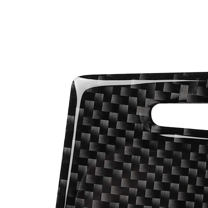 Car Carbon Fiber Water Cup Cover Decorative Sticker for Audi A6 2005-2011, Left and Right Drive Univ