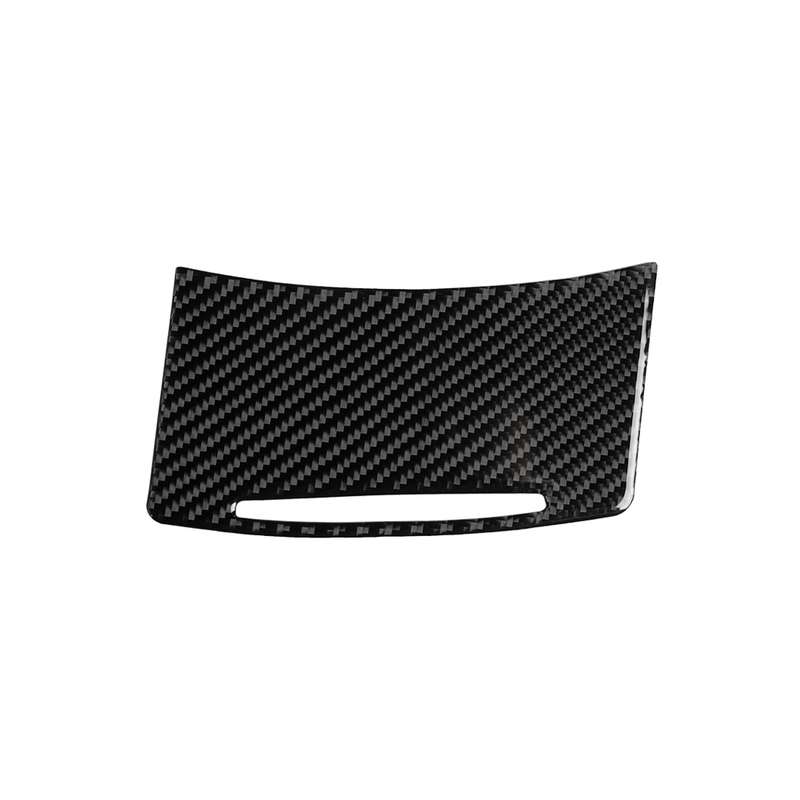 Car Carbon Fiber Storage Cover Decorative Sticker for Audi A6 2005-2011, Right Drive