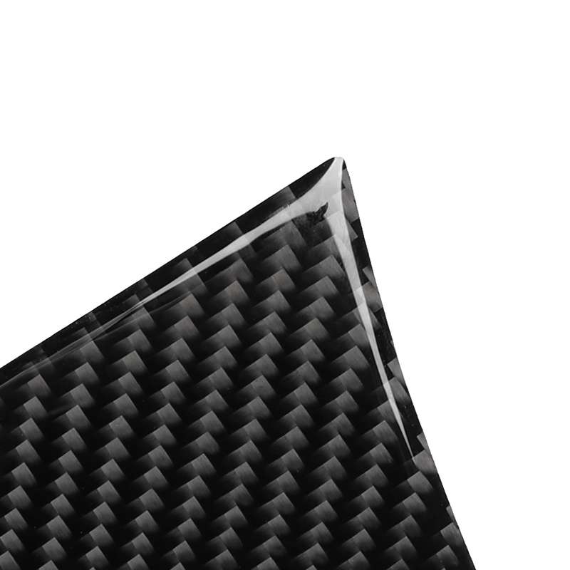 Car Carbon Fiber Storage Cover Decorative Sticker for Audi A6 2005-2011, Right Drive