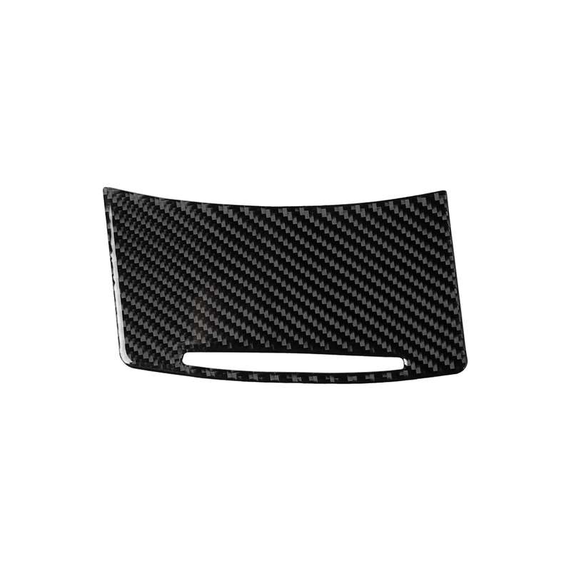 Car Carbon Fiber Storage Cover Decorative Sticker for Audi A6 2005-2011, Left Drive
