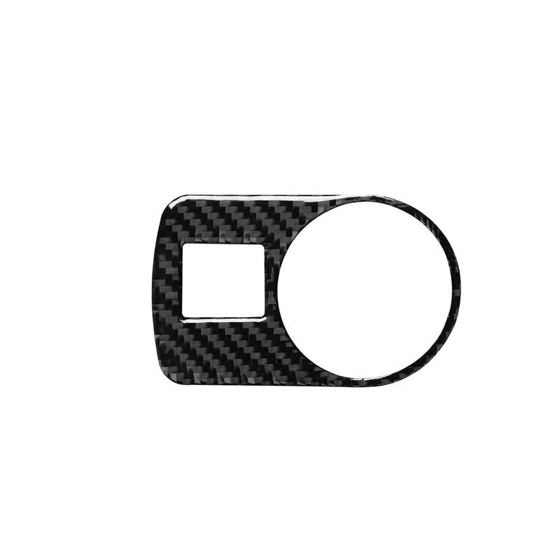 Car Carbon Fiber Headlight Switch Decorative Sticker for Audi TT 8n 8J MK123 TTRS 2008-2014, Right D